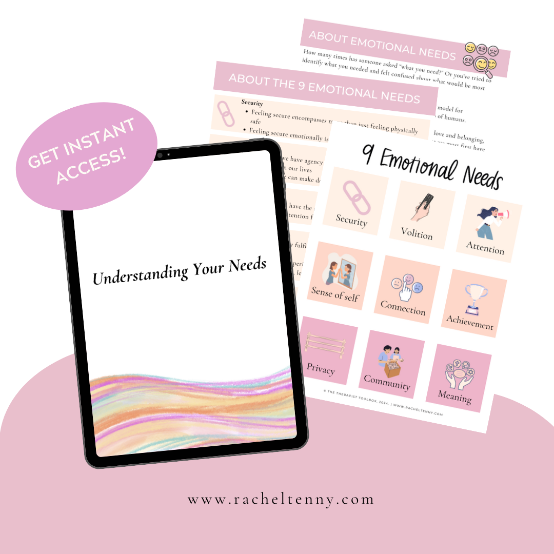 Understanding your Emotional Needs | Digital Download – Rachel Tenny