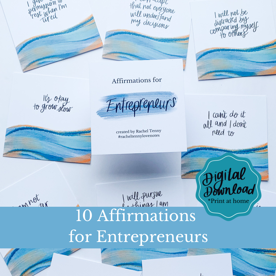 Affirmations for Entrepreneurs | Digital Download – Rachel Tenny
