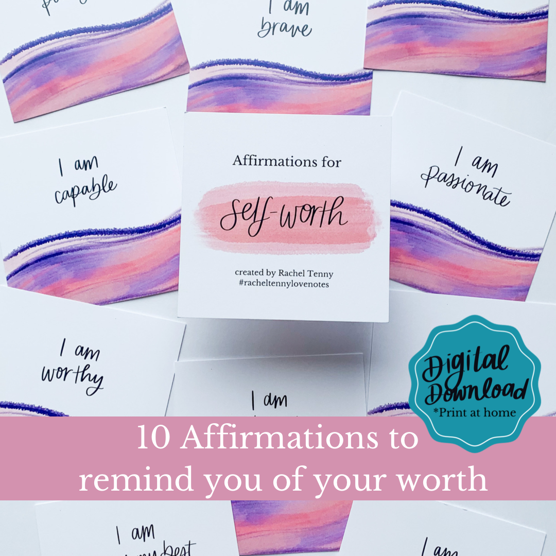 Affirmations for Self-Worth | Digital Download – Rachel Tenny