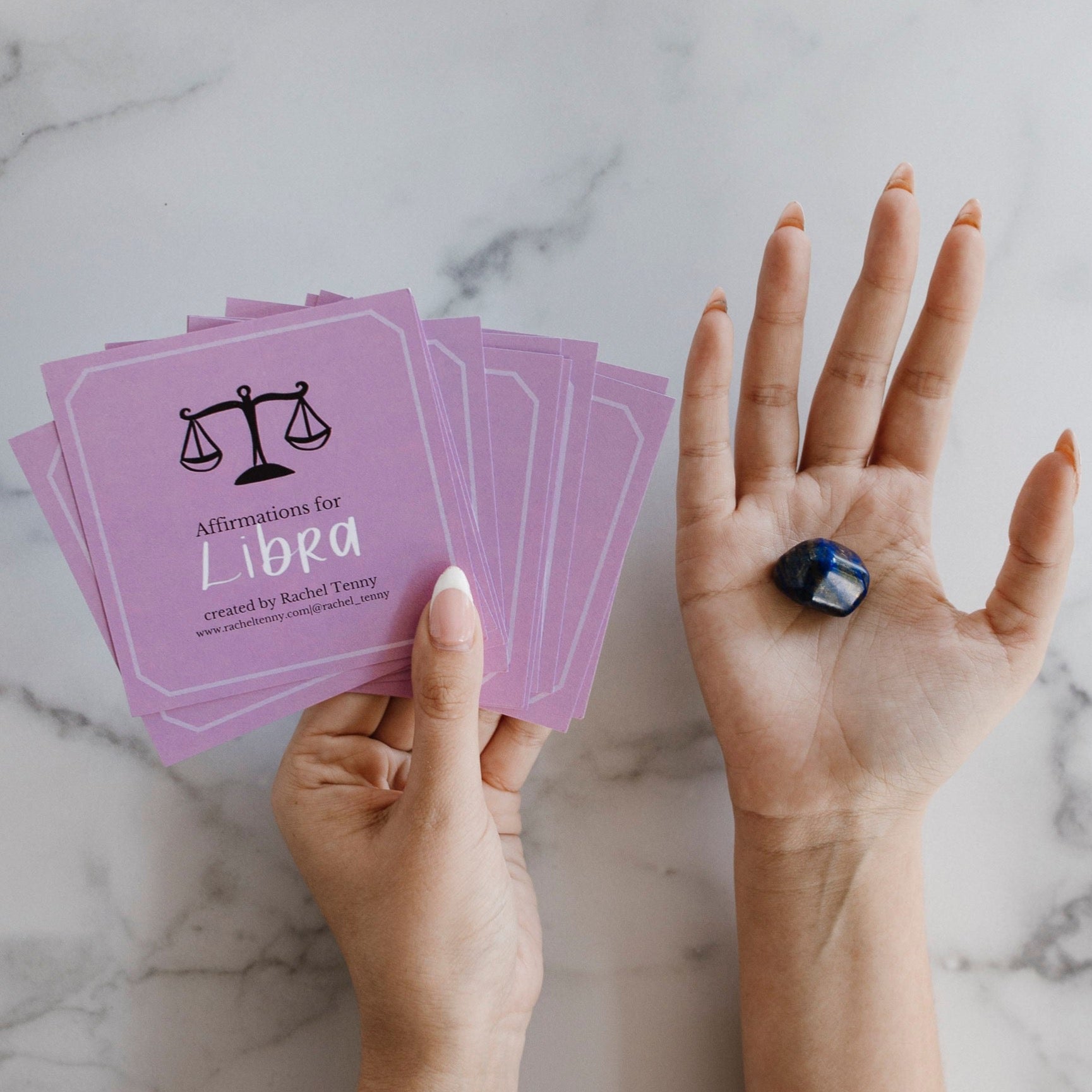 Affirmations For Libra And Crystal Set – Rachel Tenny