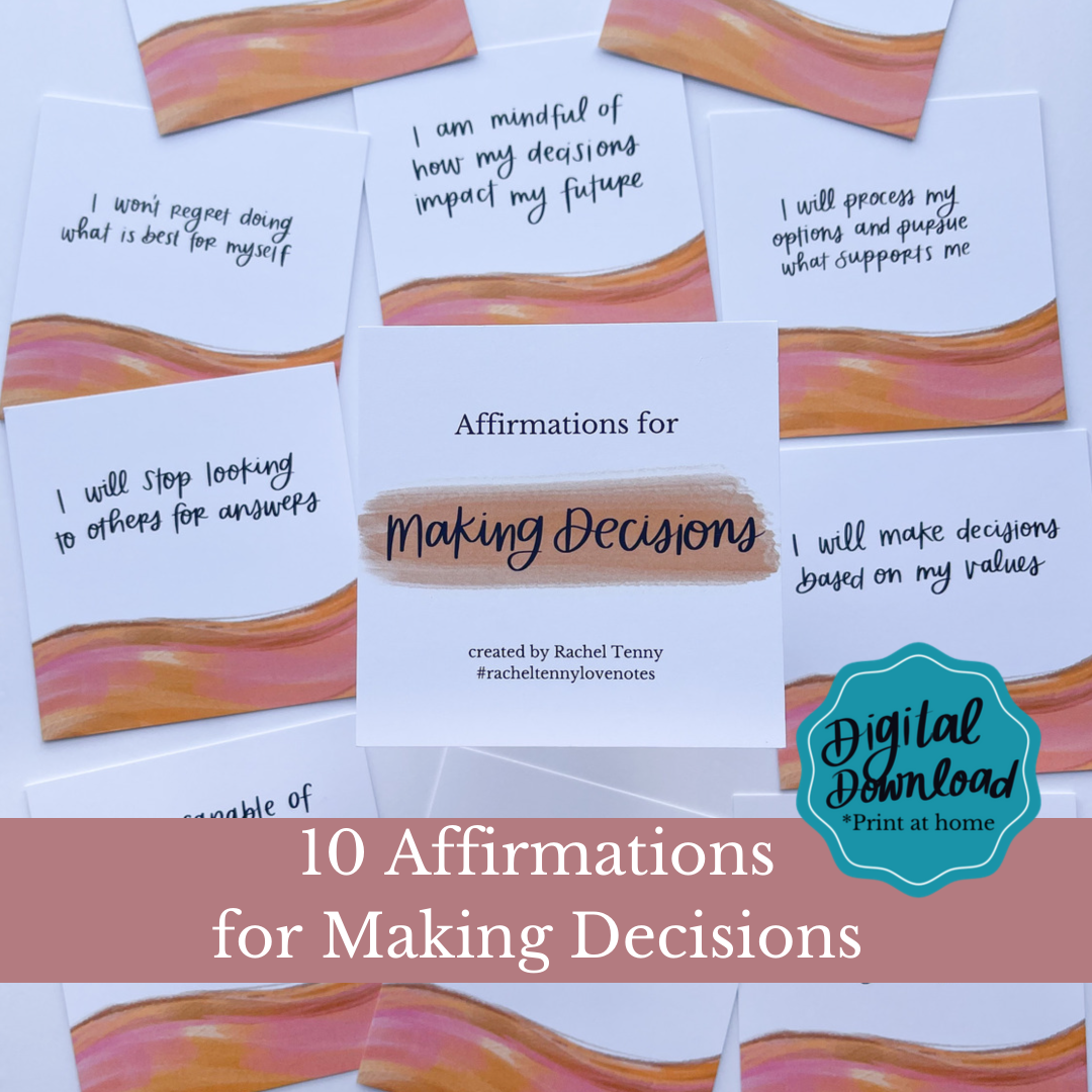 Affirmations for Making Decisions | Digital Download – Rachel Tenny