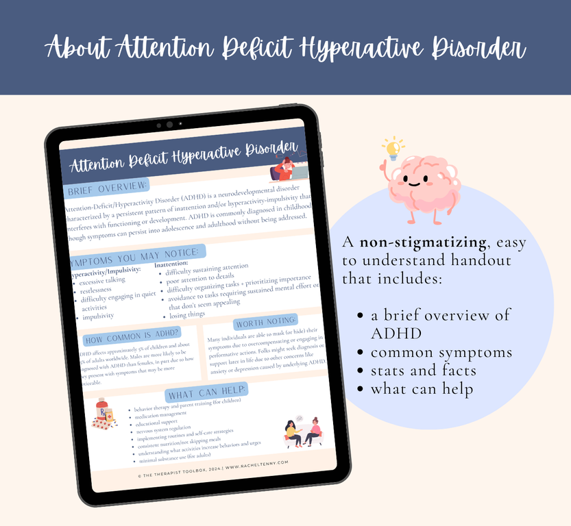 About Attention Deficit Hyperactive Disorder | Digital Download