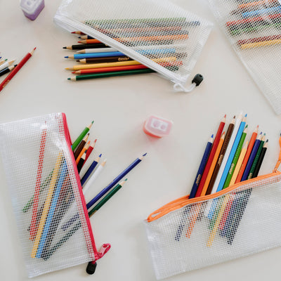 Healing Affirmation Coloring Book | Colored pencil & pouch set