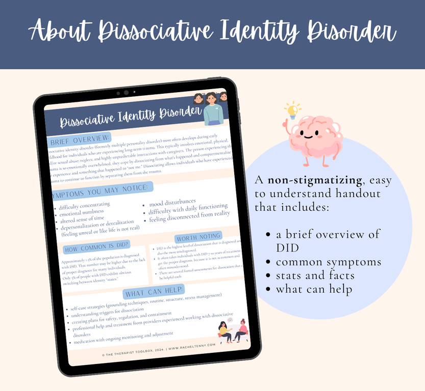 About Dissociative Identity Disorder | Digital Download