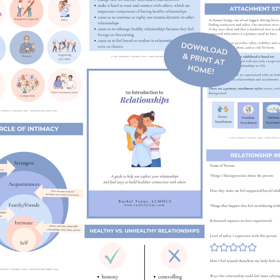 An Introduction to Relationships Workbook | Digital Download