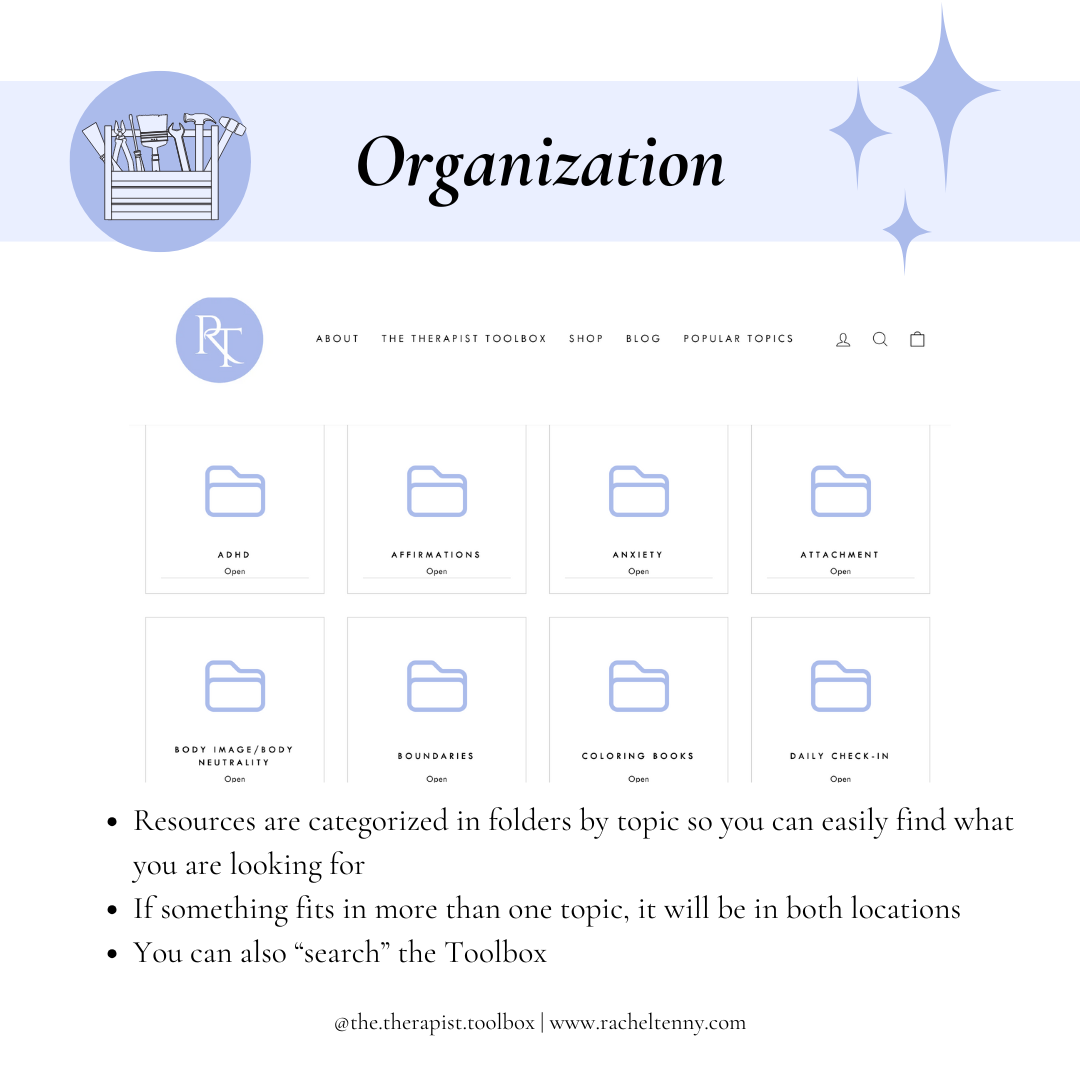 The Therapist Toolbox Resource Library