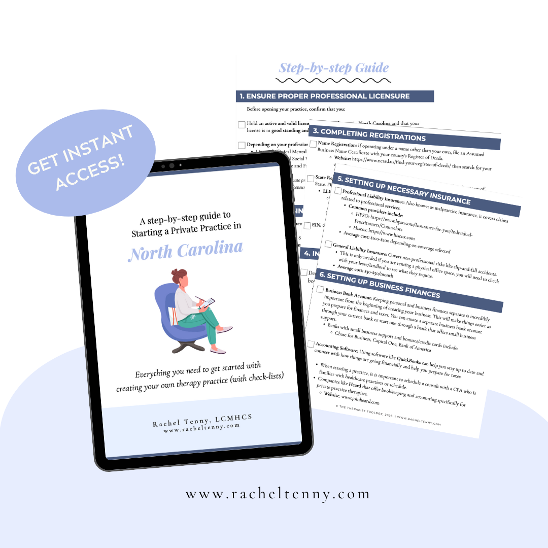 Nc Guide Program Starting a Private Practice in North Carolina Guide | Digital Download ...