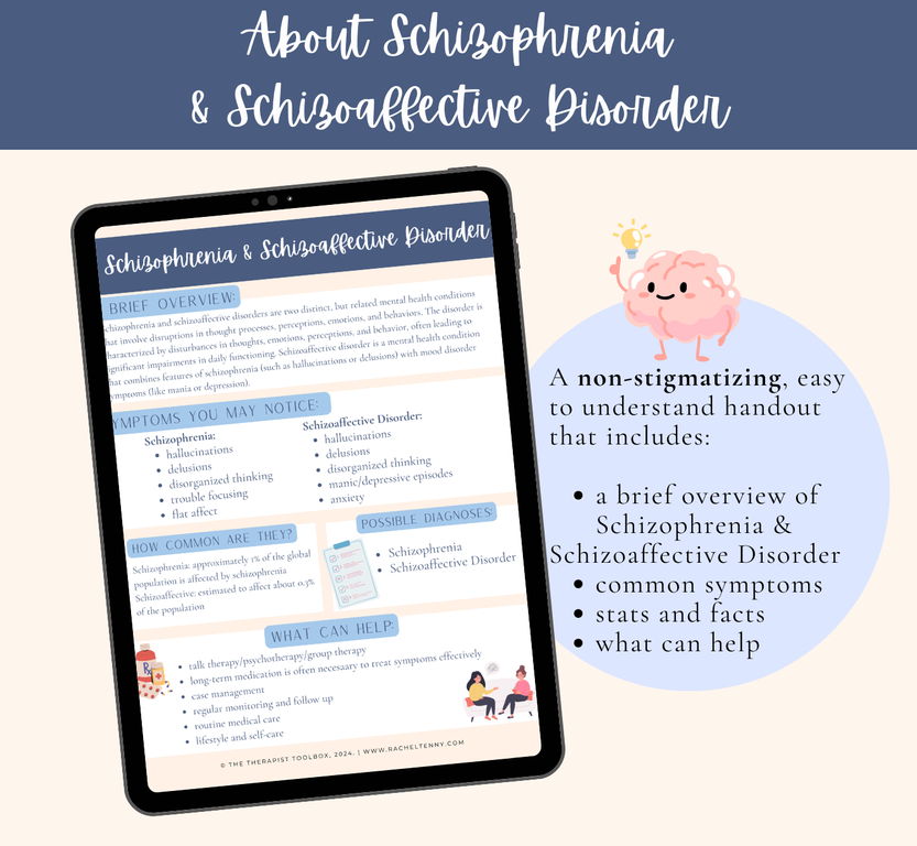 About Schizophrenia and Schizoaffective Disorder | Digital Download