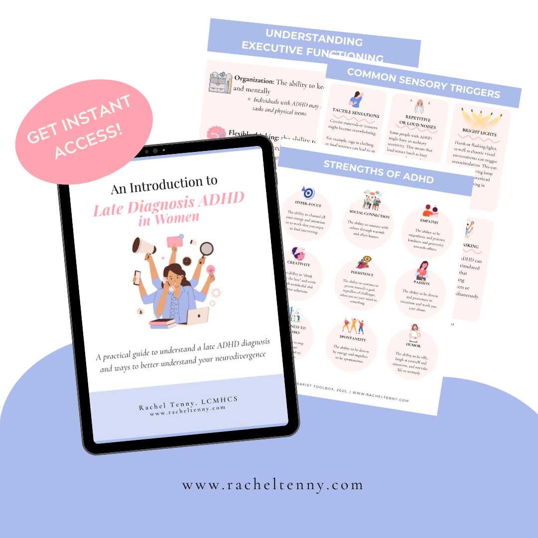 Late Diagnosis ADHD in Women Workbook | Digital Download