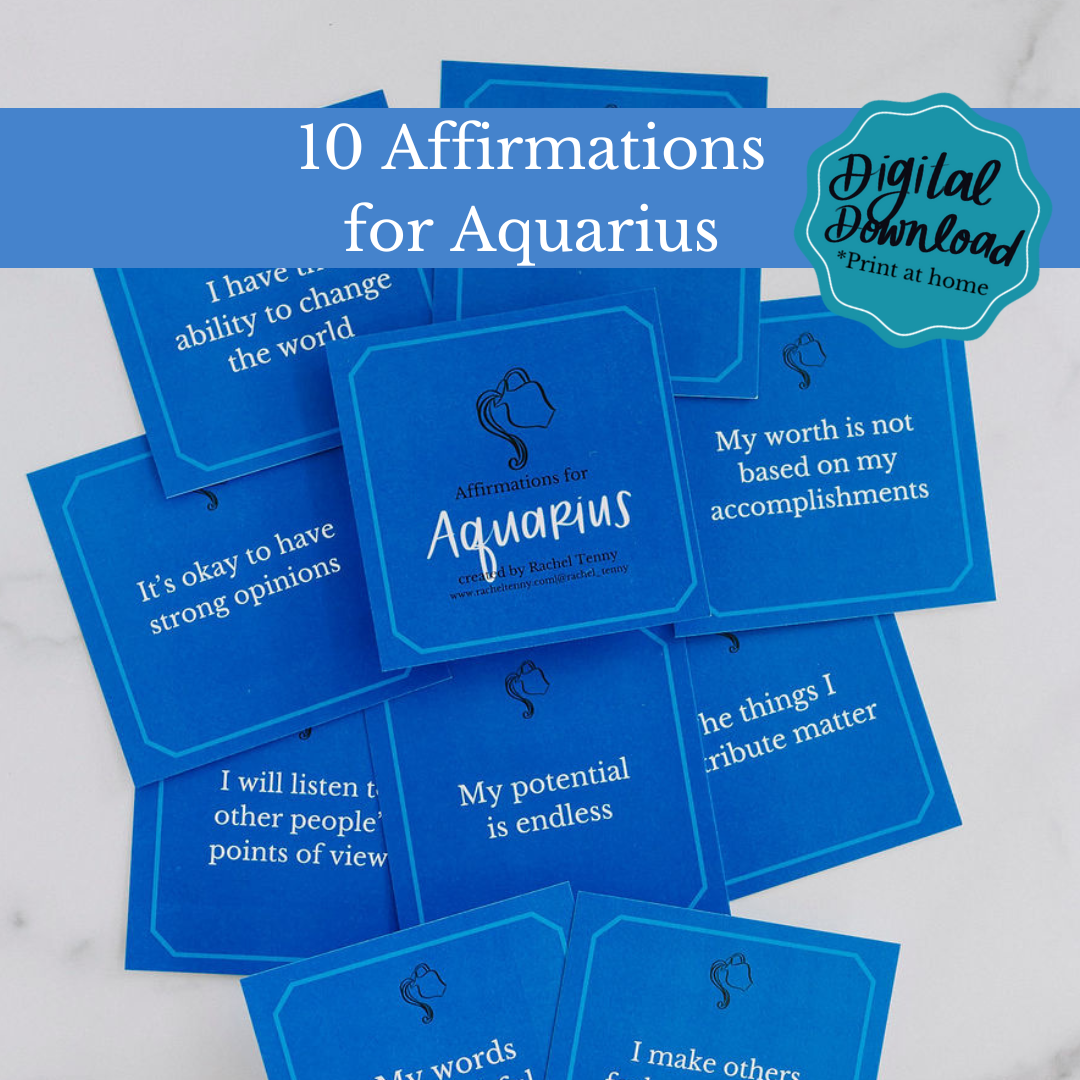 Digital Download - Affirmations for Aquarius