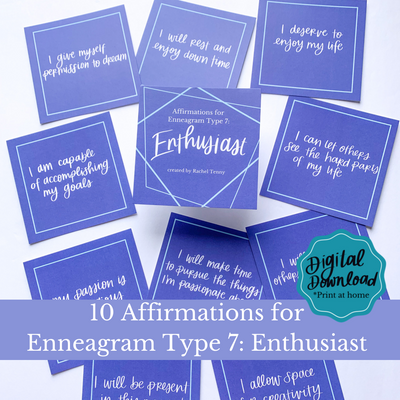 Digital Download - Enneagram Affirmations Type 7: Enthusiast