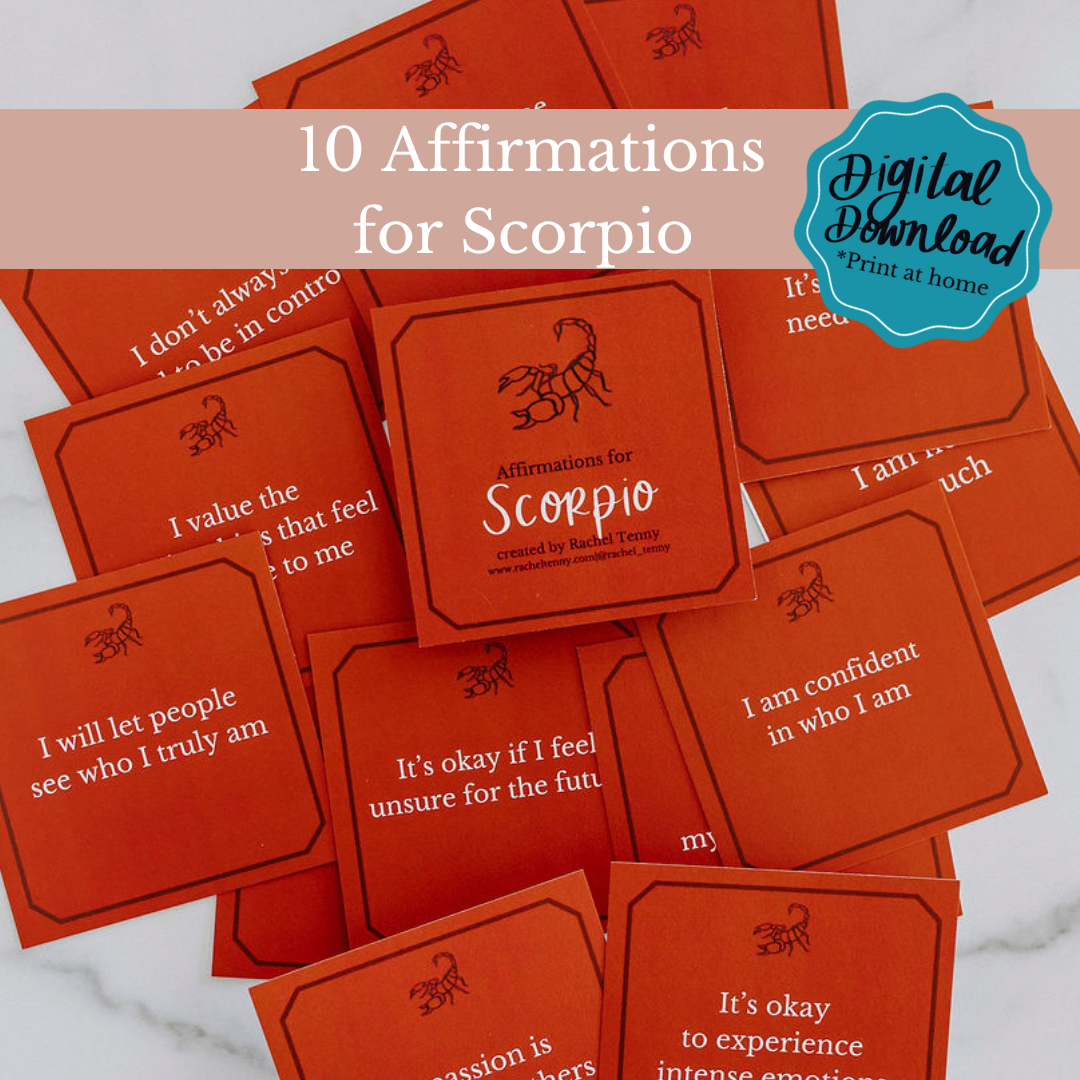 Digital Download - Affirmations for Scorpio