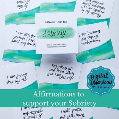 Digital Download - Affirmations for Sobriety