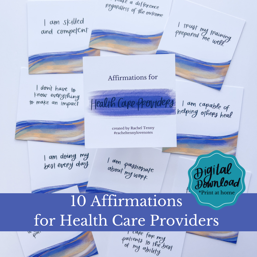 Affirmations for Health Care Providers | Digital Download – Rachel Tenny