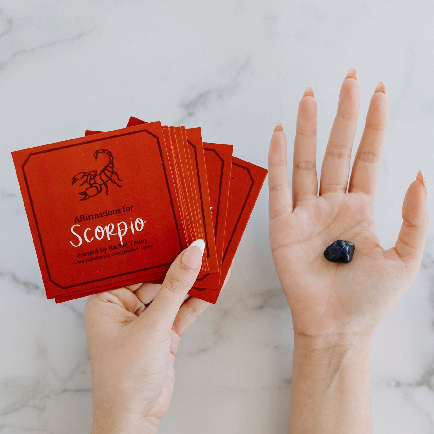 Affirmations for Scorpio & Crystal Set