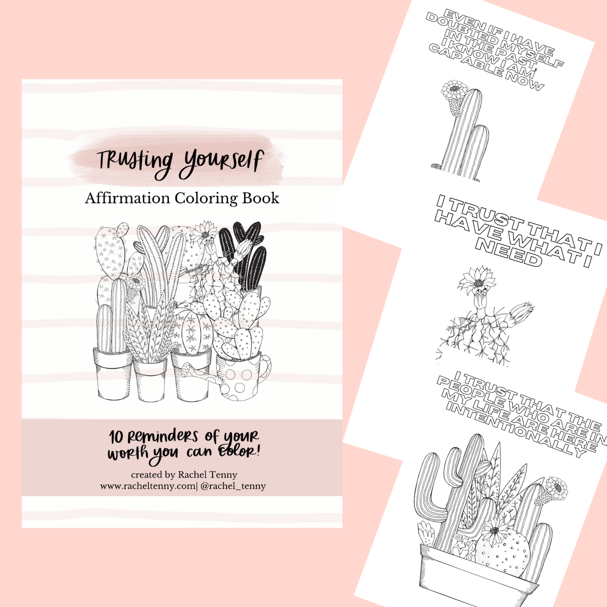 Trusting Yourself Affirmation Coloring Book | Digital Download